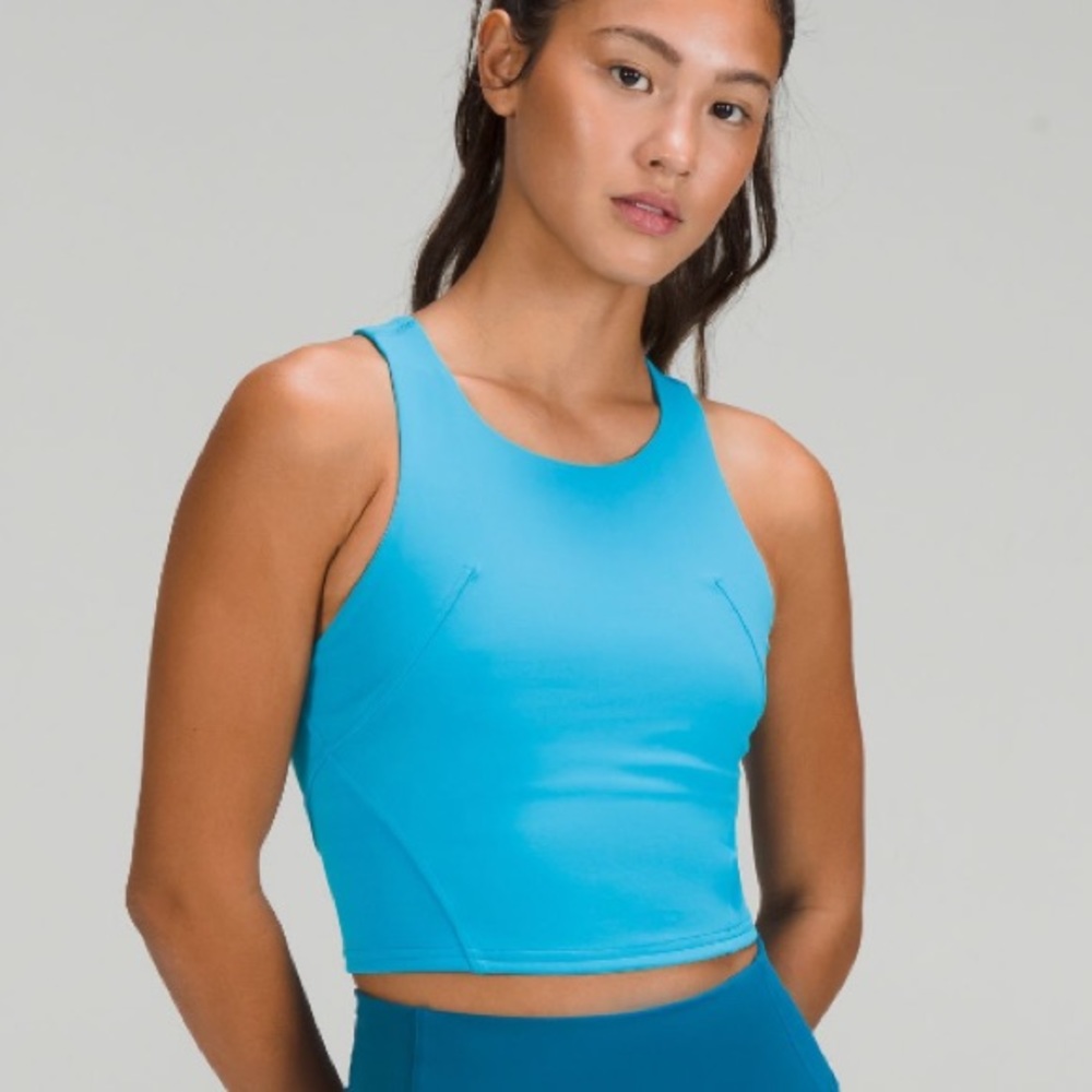 Lululemon Invigorate Training Racerback Tank Top - Size 6 Turquoise Tide